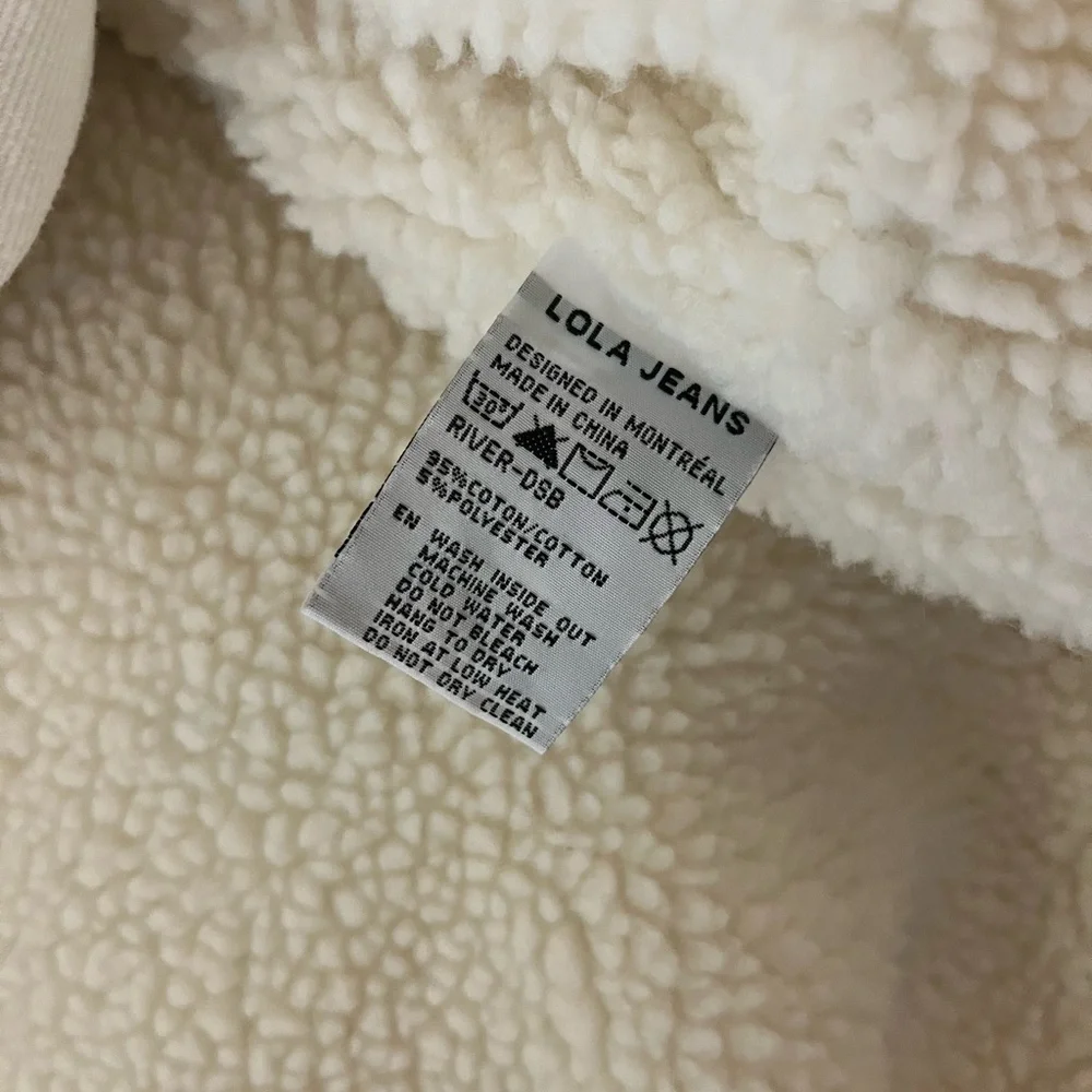 Cream Sherpa-Lined Jacket - Picture 4 of 4